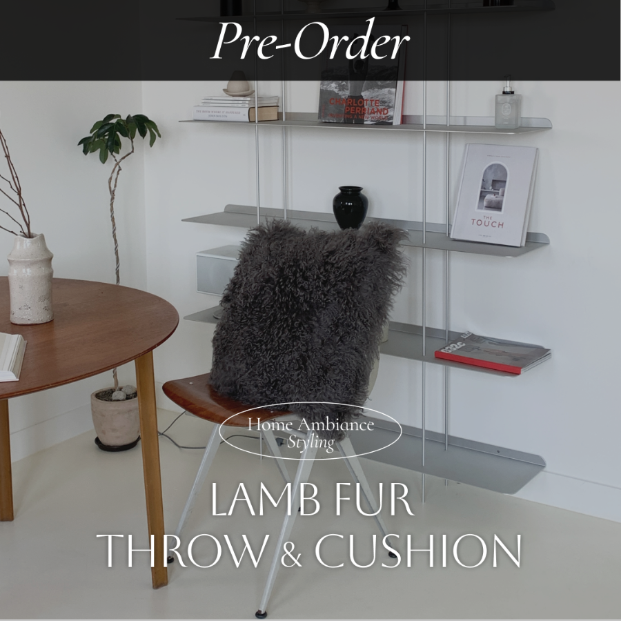 [프리오더] Lamb Fur Throw &amp; Cushion